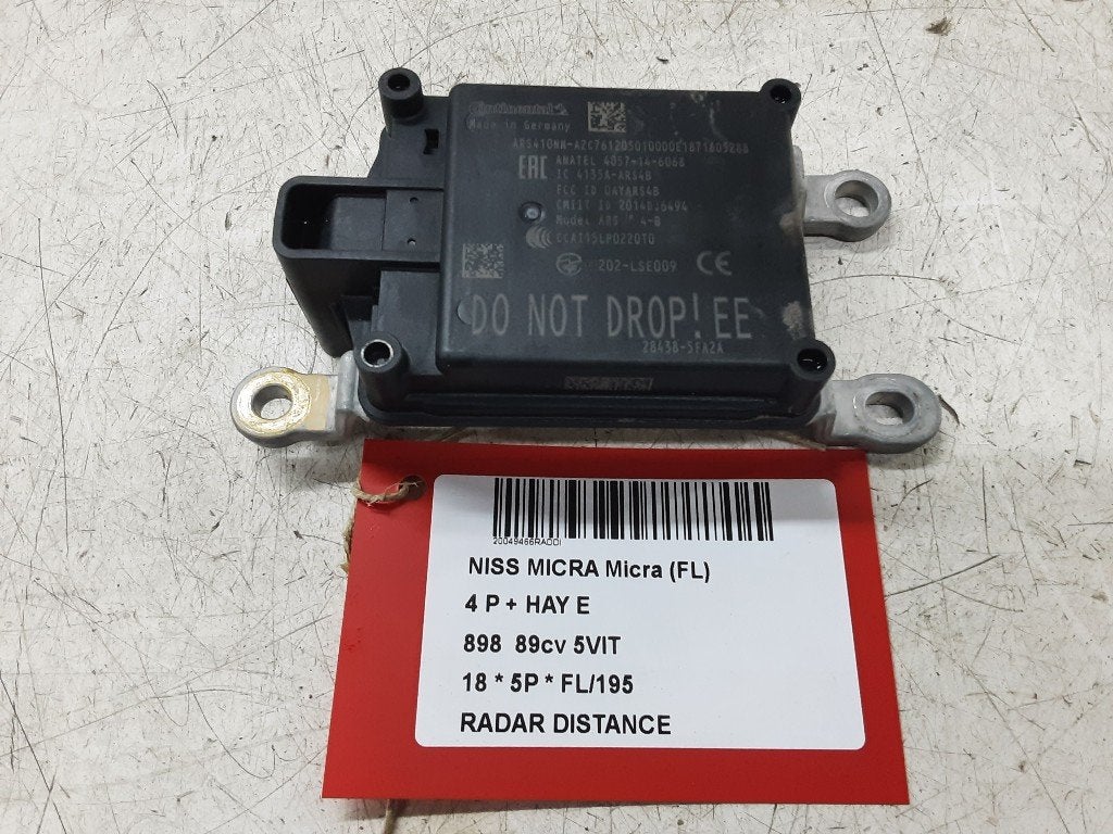 RADAR ANTI COLLISION Nissan Micra (K14) (284385FA2A), Germany@nissan-services.eu, Kronenweg 38
50389  Wesseling, DE, Utilisé, Nissan