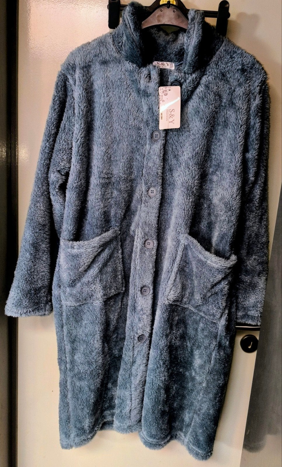 Badjas van fleece., Kleding | Dames, S&Y., Ophalen of Verzenden, Nieuw, Maat 42/44 (L)
