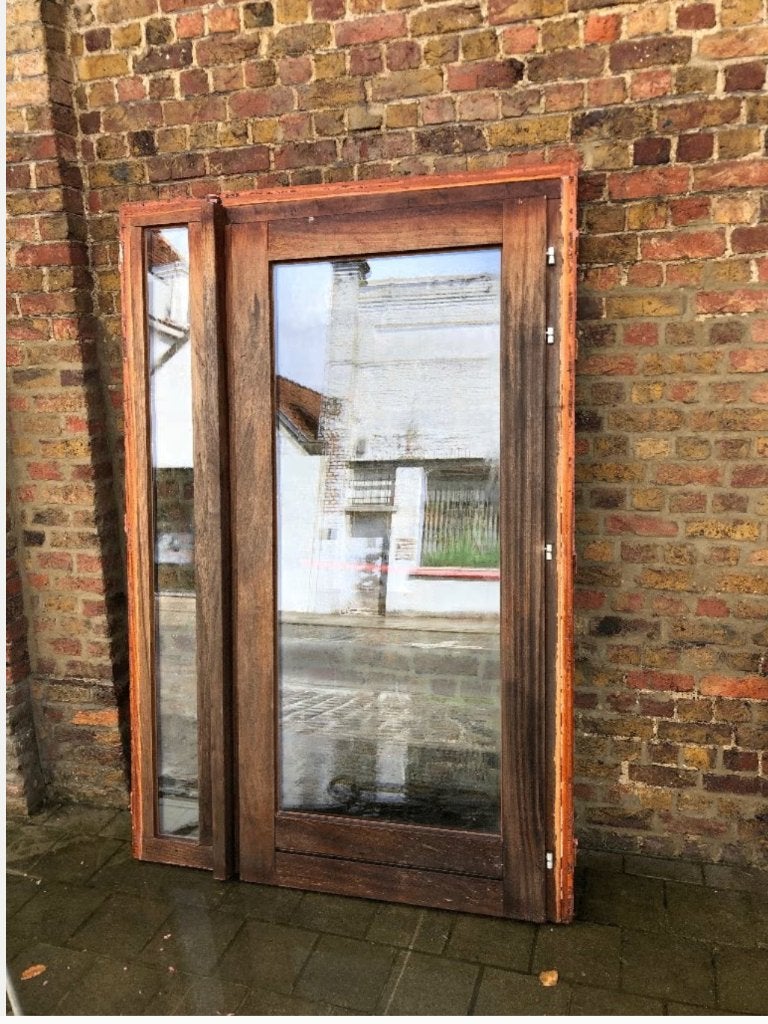 nood deur nooddeur met paniek slot, Doe-het-zelf en Bouw, Ophalen, Gebruikt, Glas
