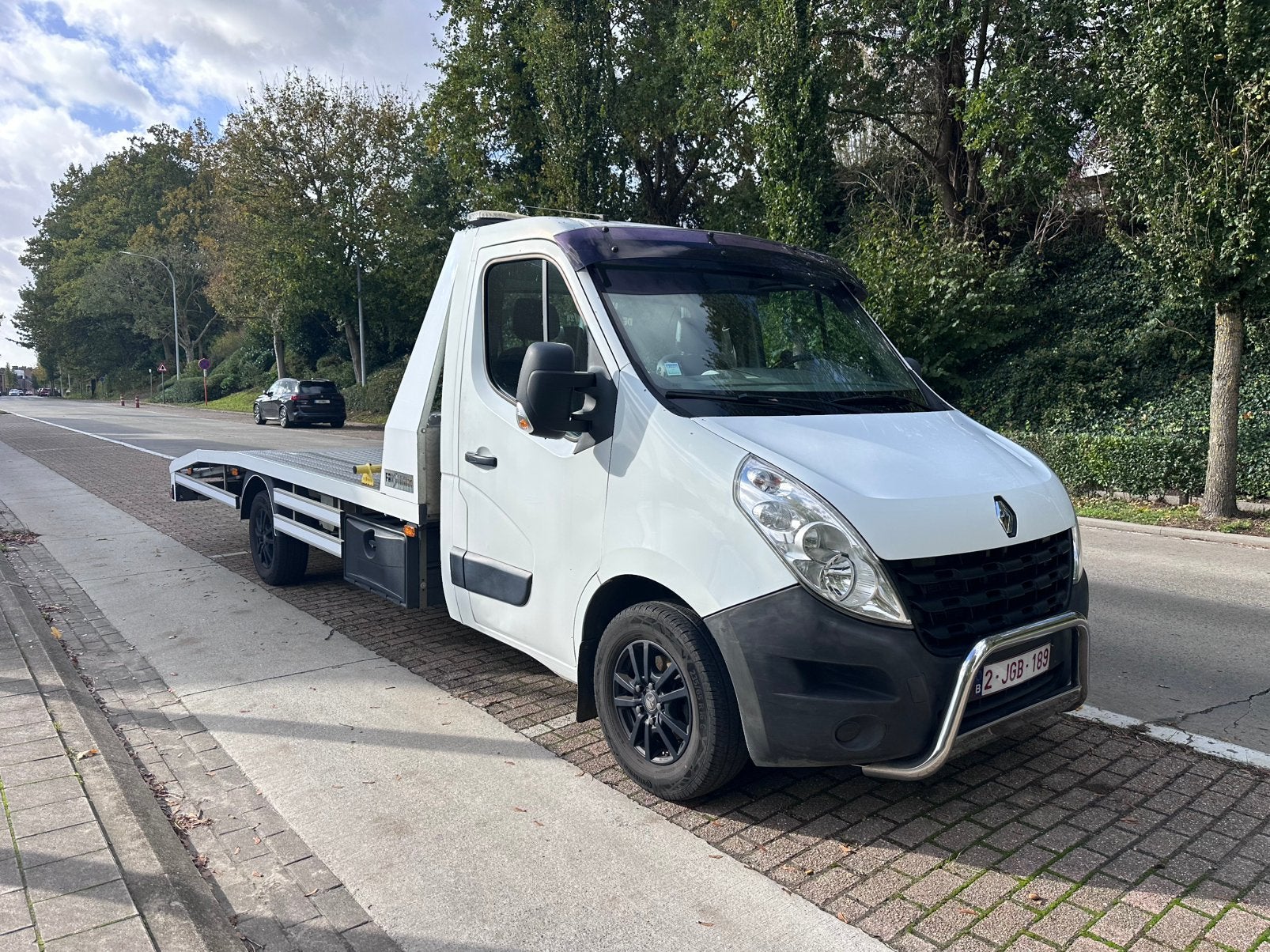 Takelwagen Renault Master 2.3 dci, Euro 5, Zwart, 4 cilinders, Lederen bekleding