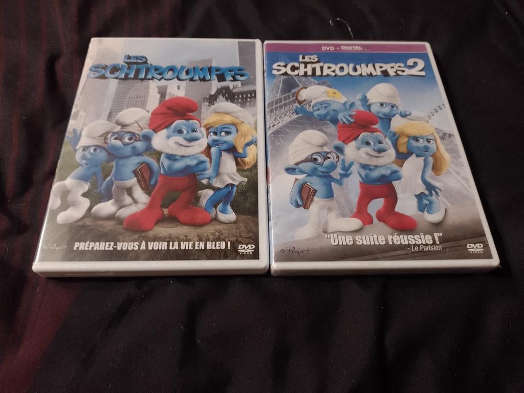 A vendre en DVD dessin animé les Schtroumpfs 1 et 2, Enlèvement ou Envoi, Dessin animé, Tous les âges, Comme neuf