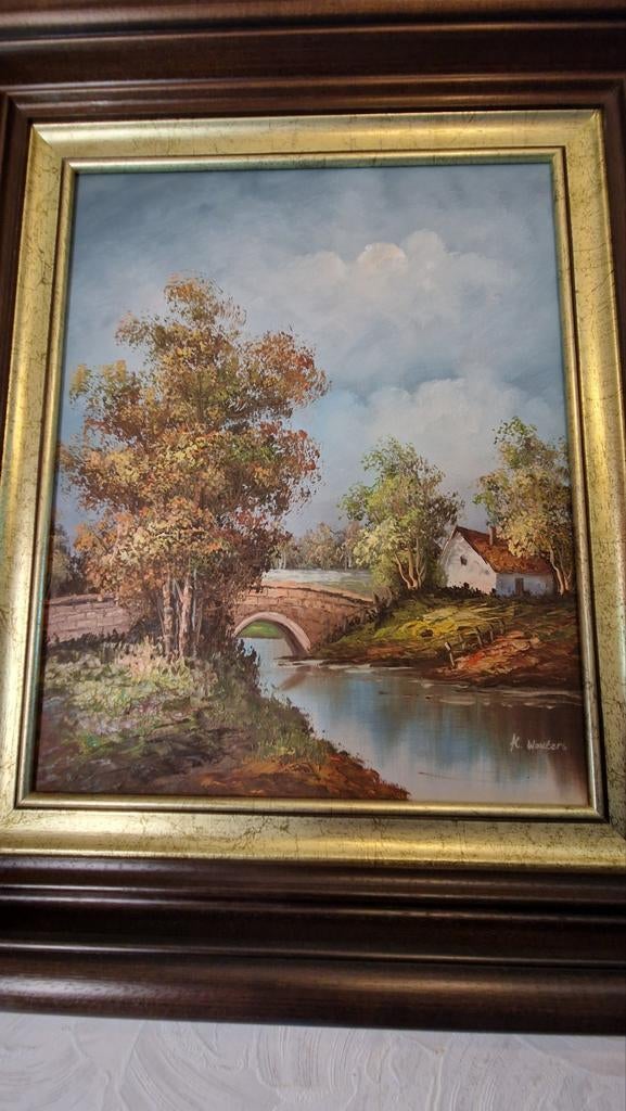 Schilderij van Karel Wouters., Antiek en Kunst, Kunst | Schilderijen | Klassiek, Ophalen