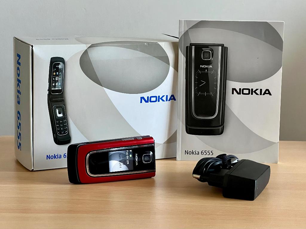 Nokia 6555 rouge en boîte (2007), Télécoms, Rouge, Moins de 3 mégapixels, Enlèvement ou Envoi, À clapet
