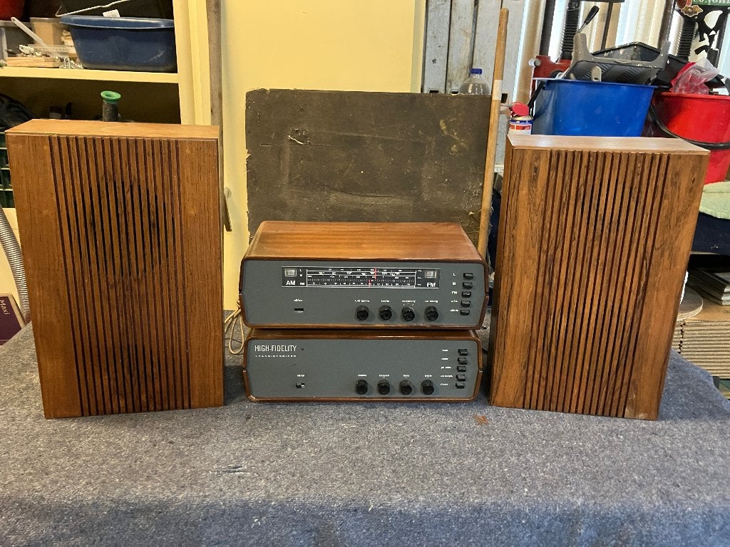 60’s tuner en versterker MBLE BBO 859 en 860, Minder dan 60 watt, Ophalen, Overige merken, Gebruikt