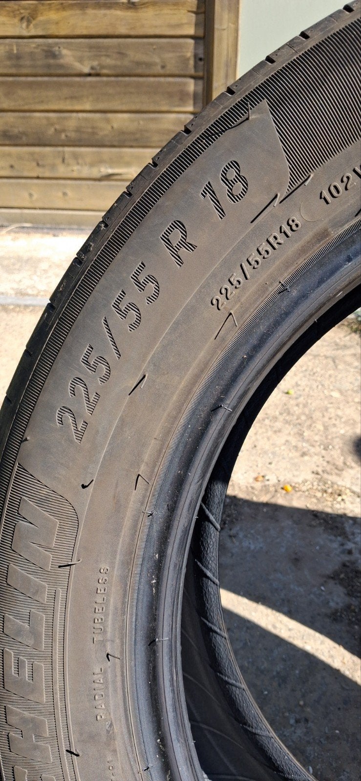 4 Michelin banden Primacy 225/55 R18, Auto-onderdelen, Banden en Velgen, Ophalen, 18 inch, Gebruikt, Band(en)