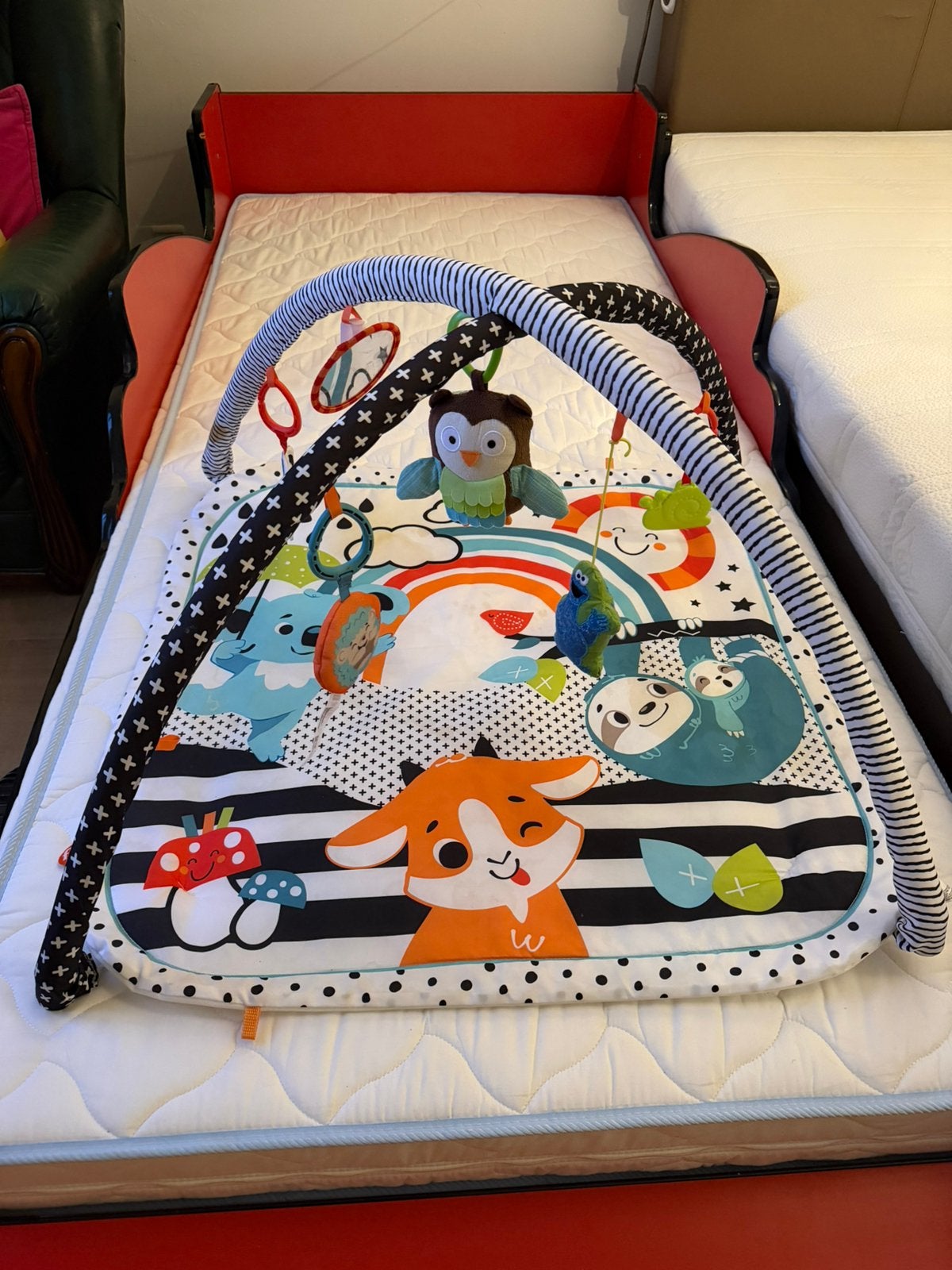 Tapis de jeu 3-en-1, Smile and Grow Gym/Baby de Fisher-Price, Enlèvement, Comme neuf