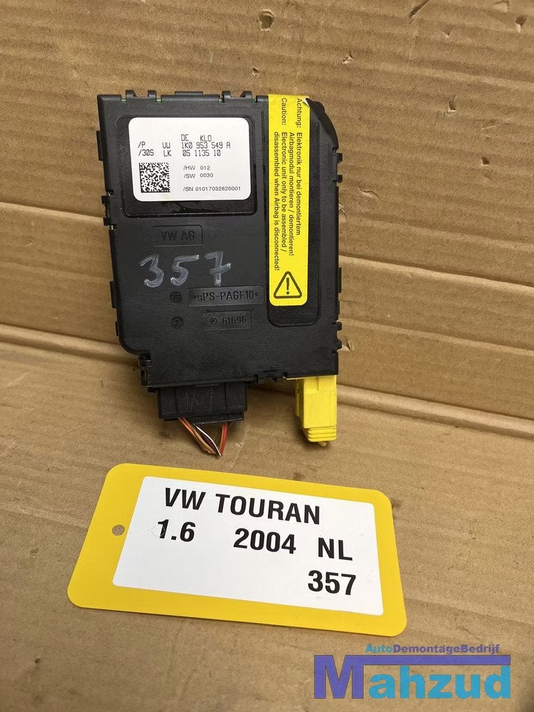 VW TOURAN Stuurkolom module 1K0953549A, Volkswagen, Volkswagen AG, Vw@volkswagen.de, Utilisé