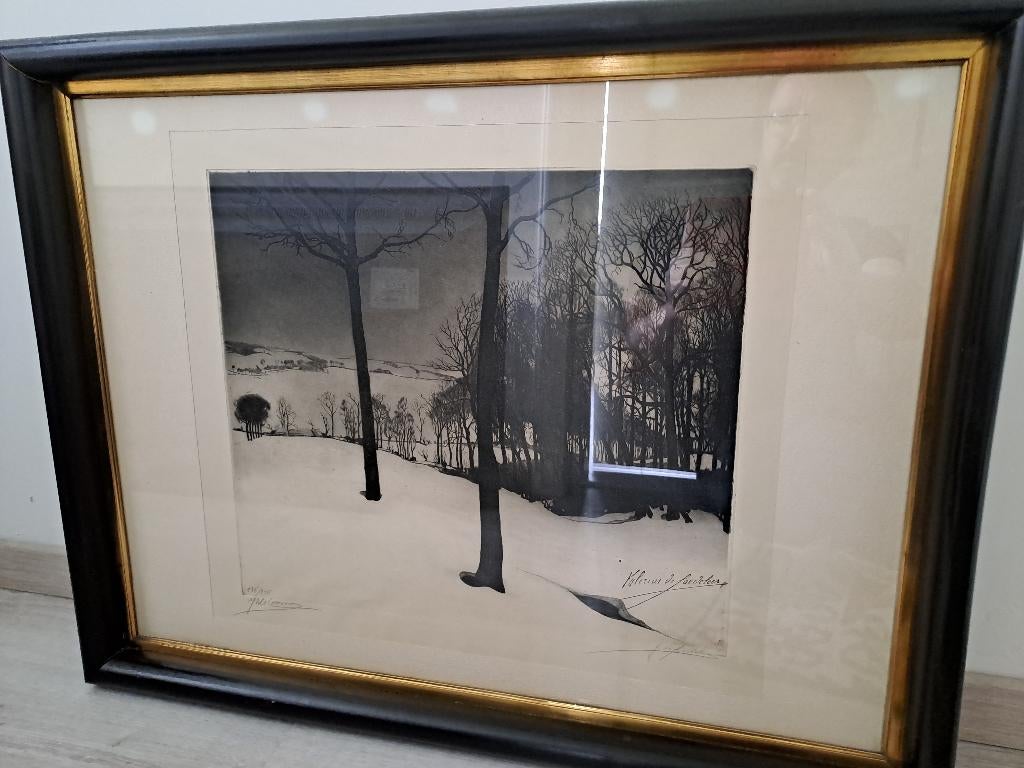 Valerius de saedeleer 136/250, Antiquités & Art, Enlèvement, 60 cm, 75 cm