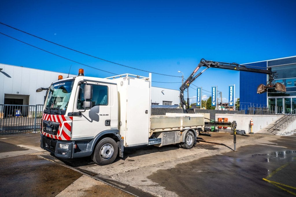 MAN TGL 12.190 BL + HIAB 055 D-1 HIDUO, Autos, Camions, Achat, Euro 6, Entreprise, Air conditionné