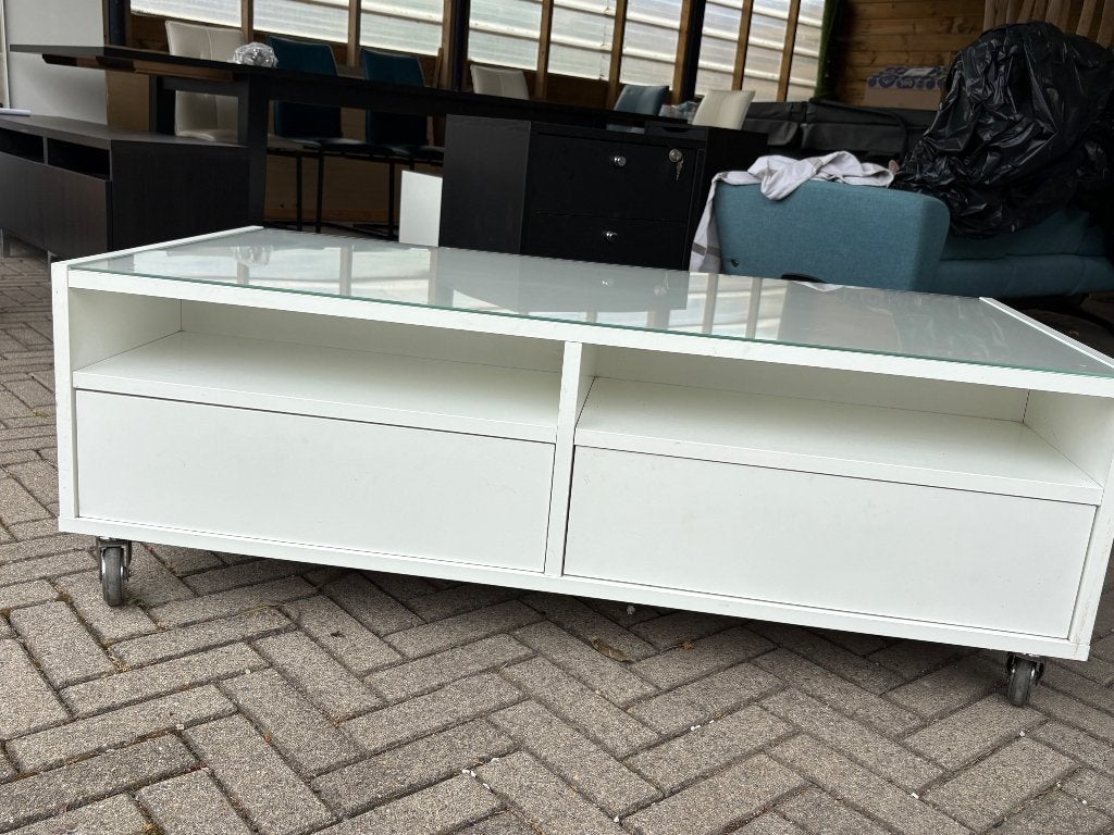 Salontafel wit, 100 à 150 cm, Moins de 50 cm, Enlèvement, Utilisé