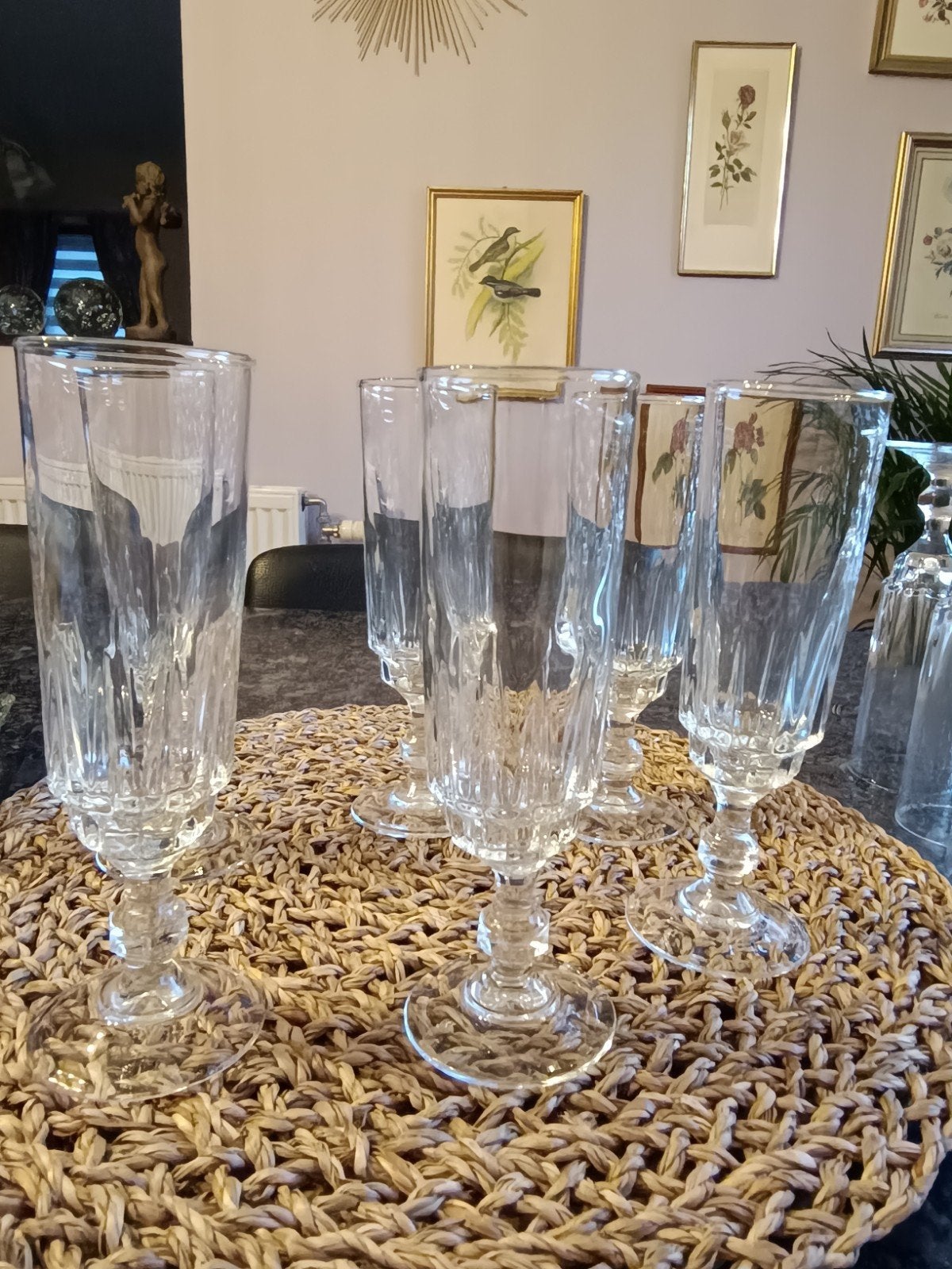 6 flûtes à champagne neuves Lance Luminarc en cristal, Collections, Enlèvement ou Envoi