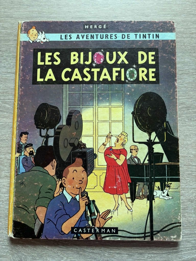 Tintin - Les Bijoux de la Castafiore B34  - EO - 1963, Gelezen, Eén stripboek, Ophalen of Verzenden, Hergé