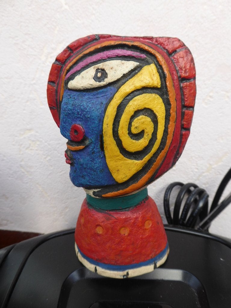 Clemens briels , bouchon de bouteille , bottle stopper, Antiek en Kunst, Beeld, Ophalen of Verzenden, 13 cm, Overige materialen