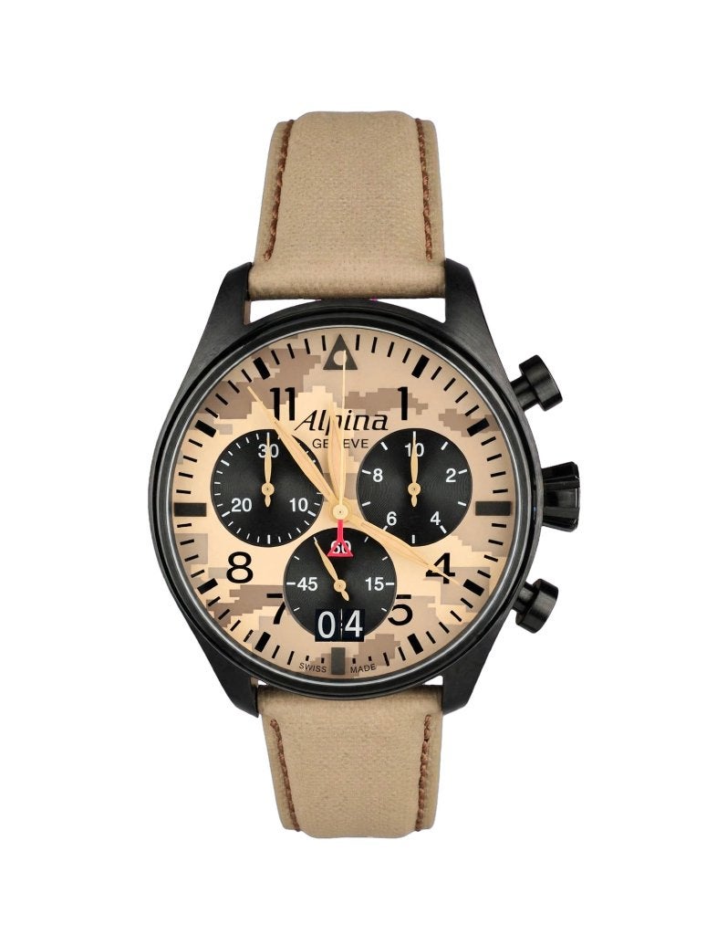 Alpina Startimer Camo edition Quartz Chronograph, Bijoux, Sacs & Beauté, Montres | Hommes, Montre-bracelet, Autres marques, Enlèvement ou Envoi