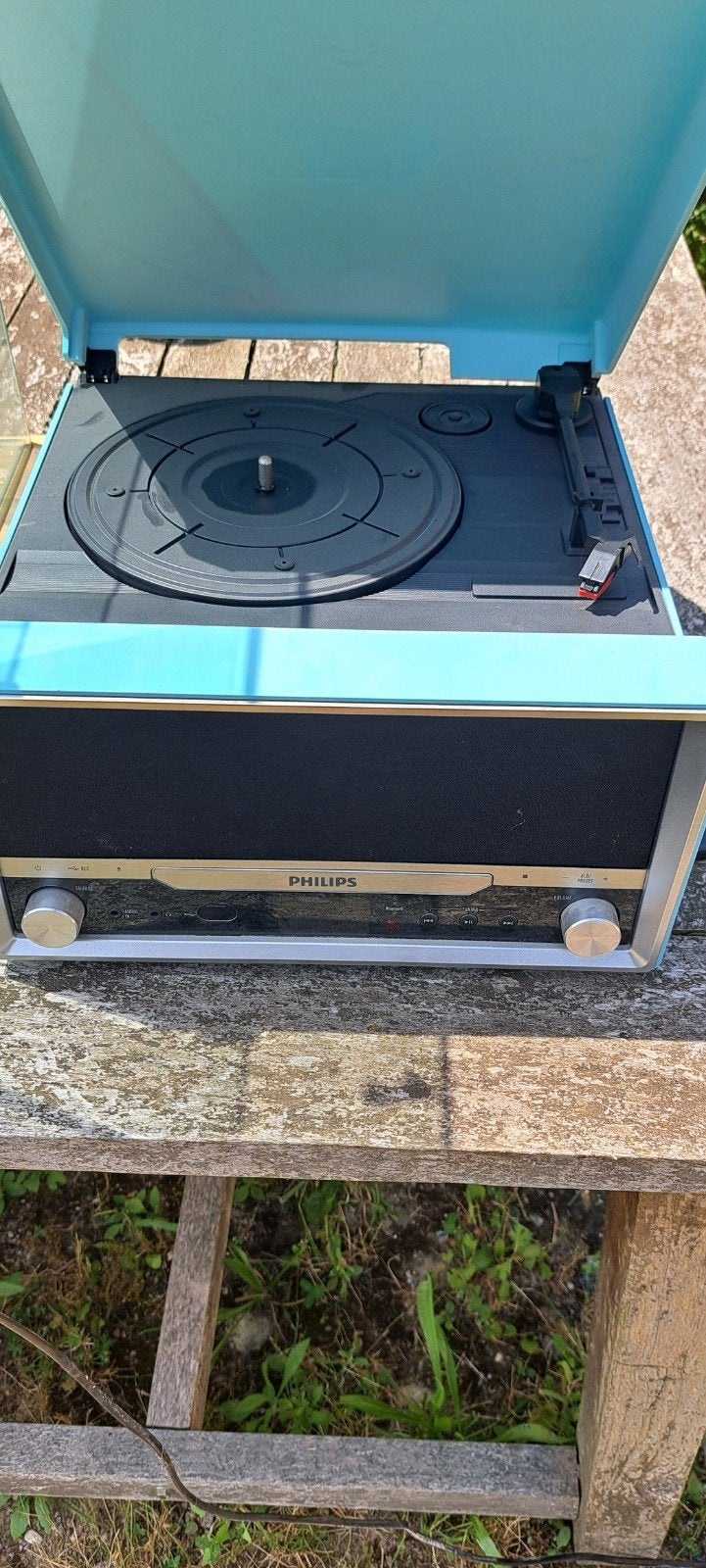 Platenspeler met Cd speler en radio, Ophalen