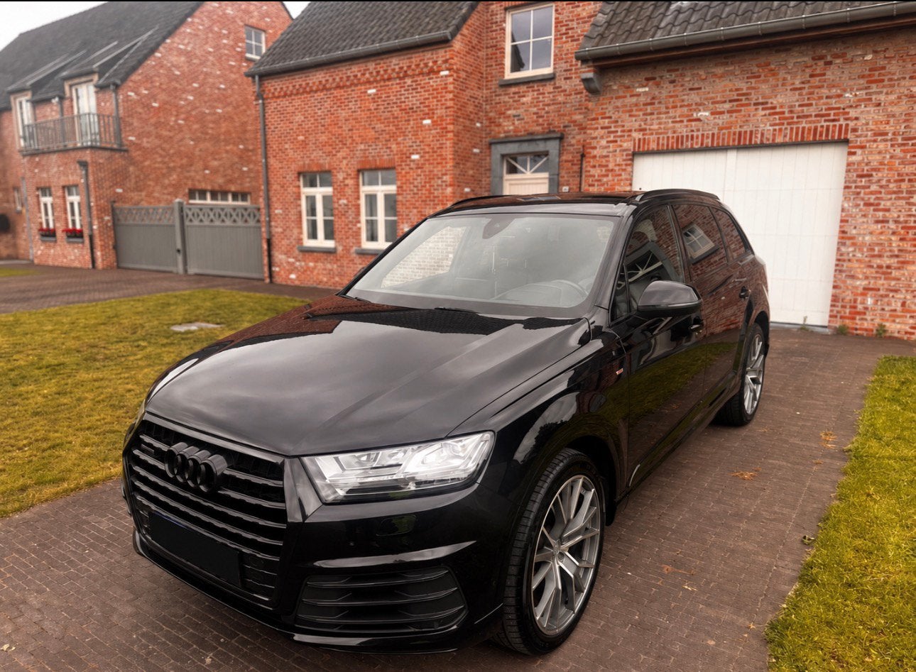 Audi Q7 Quattro S-LINE BTW WAGEN. 3000cc Diesel 218pk, Auto's, Automaat, 140 g/km, Zwart, Leder