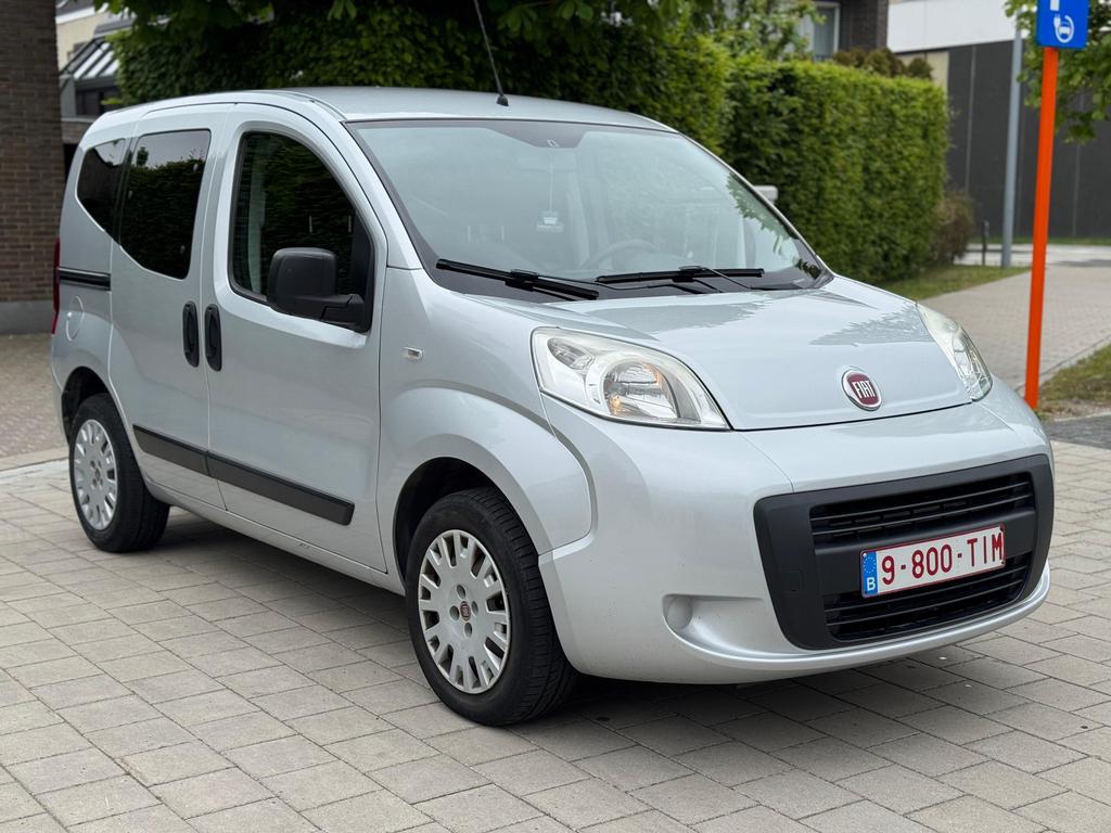 FIAT QUBO/ 1.4 BENZINE/ AIRCO/ EURO 6b/ EERSTE EIG/ GEKEURD, Auto's, Euro 6, Particulier, Zilver of Grijs, Qubo
