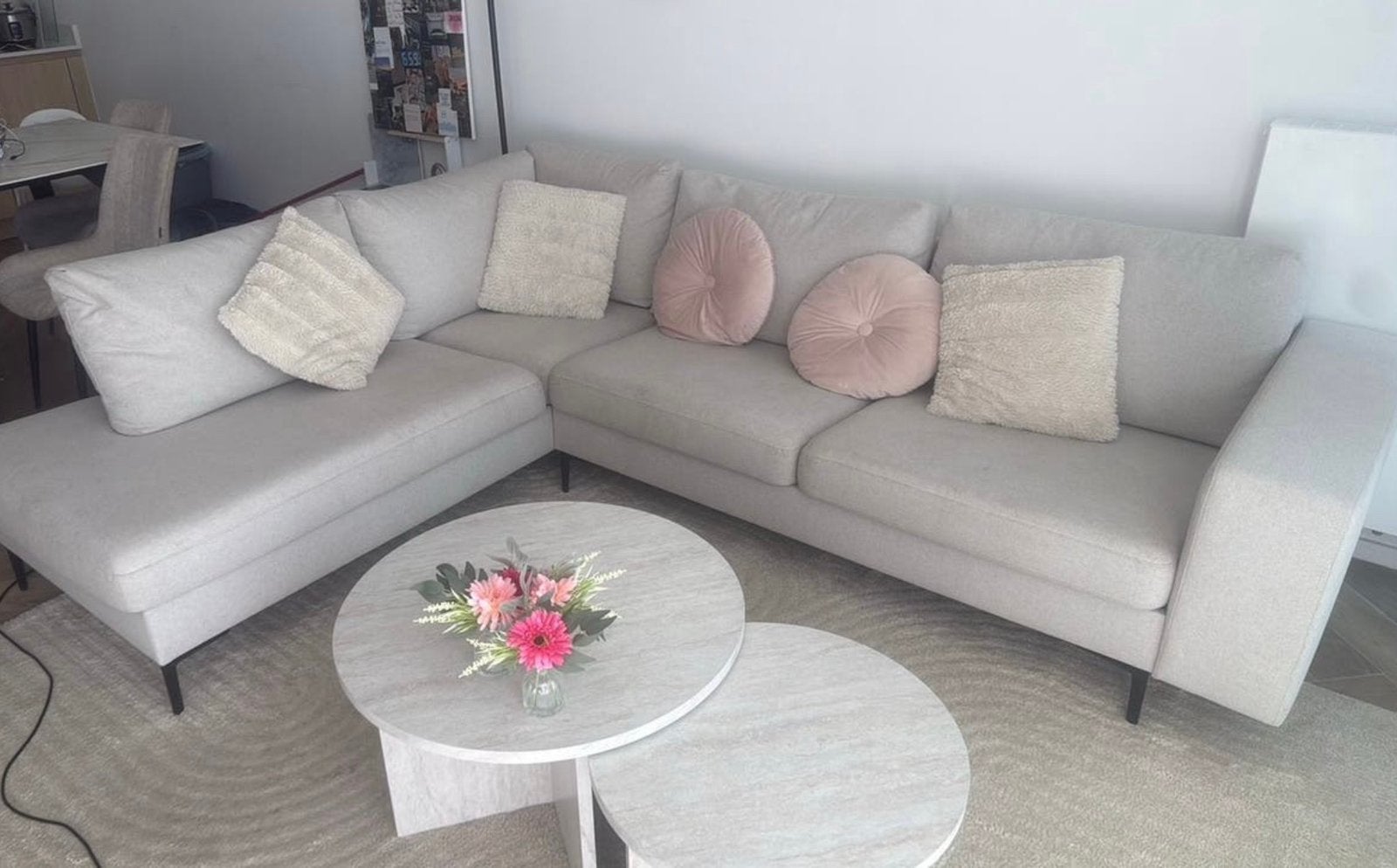 Assise beige, Maison & Meubles, Enlèvement, Comme neuf