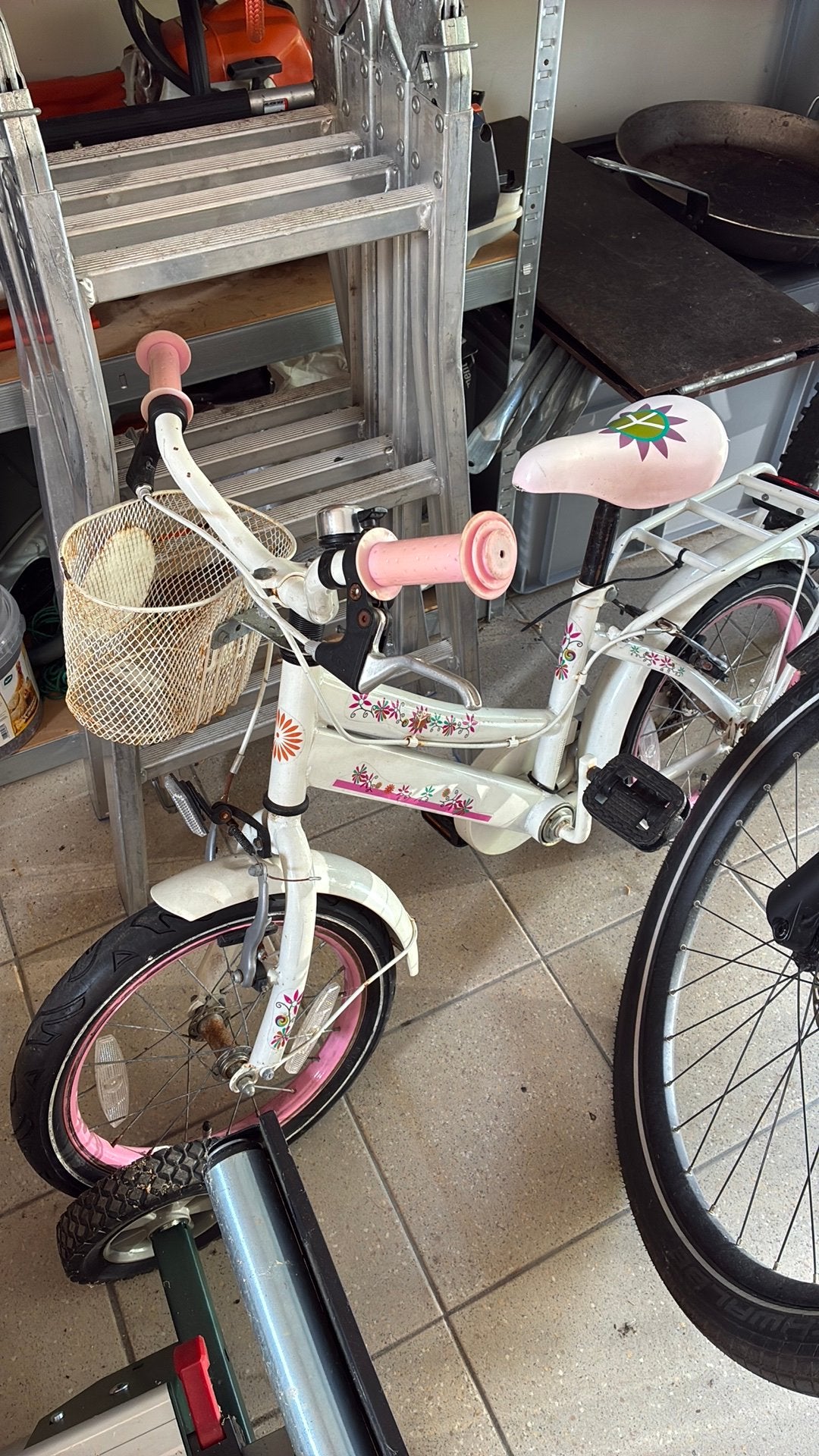 Meisjesfiets tot 6 jaar, Vélos & Vélomoteurs, Vélos | Filles, Enlèvement, Utilisé, 16 pouces, Frein à main