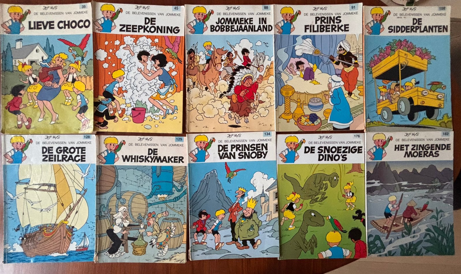 10 Jommeke strips, Livres, Plusieurs comics, Enlèvement, Utilisé, Europe