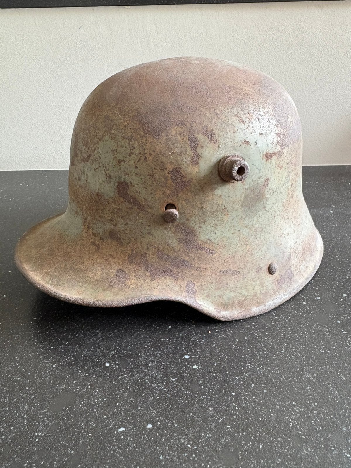 Duitse helm, 1ste wereldoorlog, Ophalen