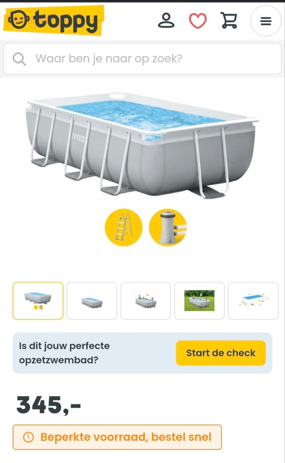 Zwembad met fiberclean, Tuin en Terras, Zwembaden, Ophalen