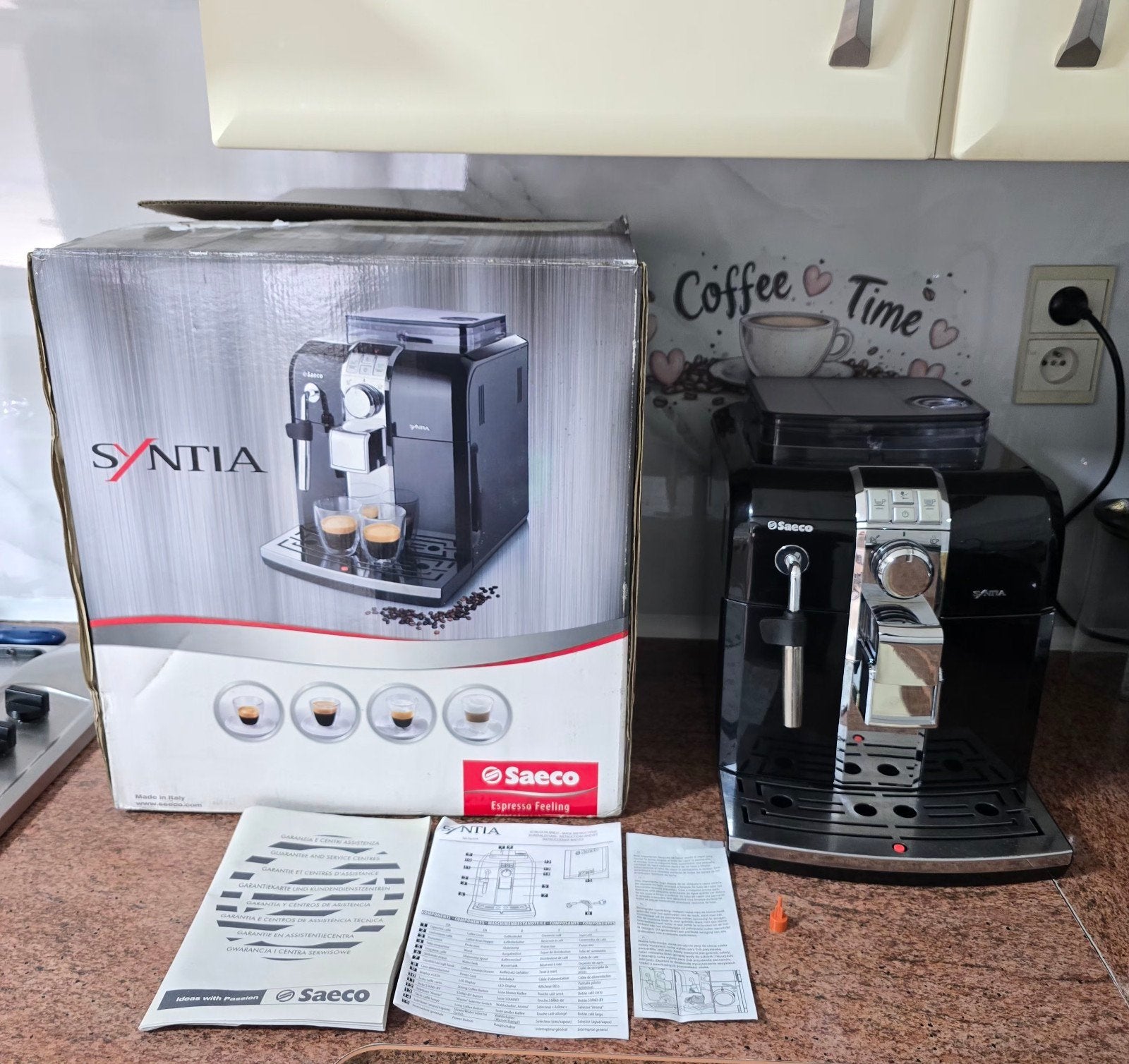 Saeco Syntia espresso machine, Enlèvement, Philips, Grains de café, Philips