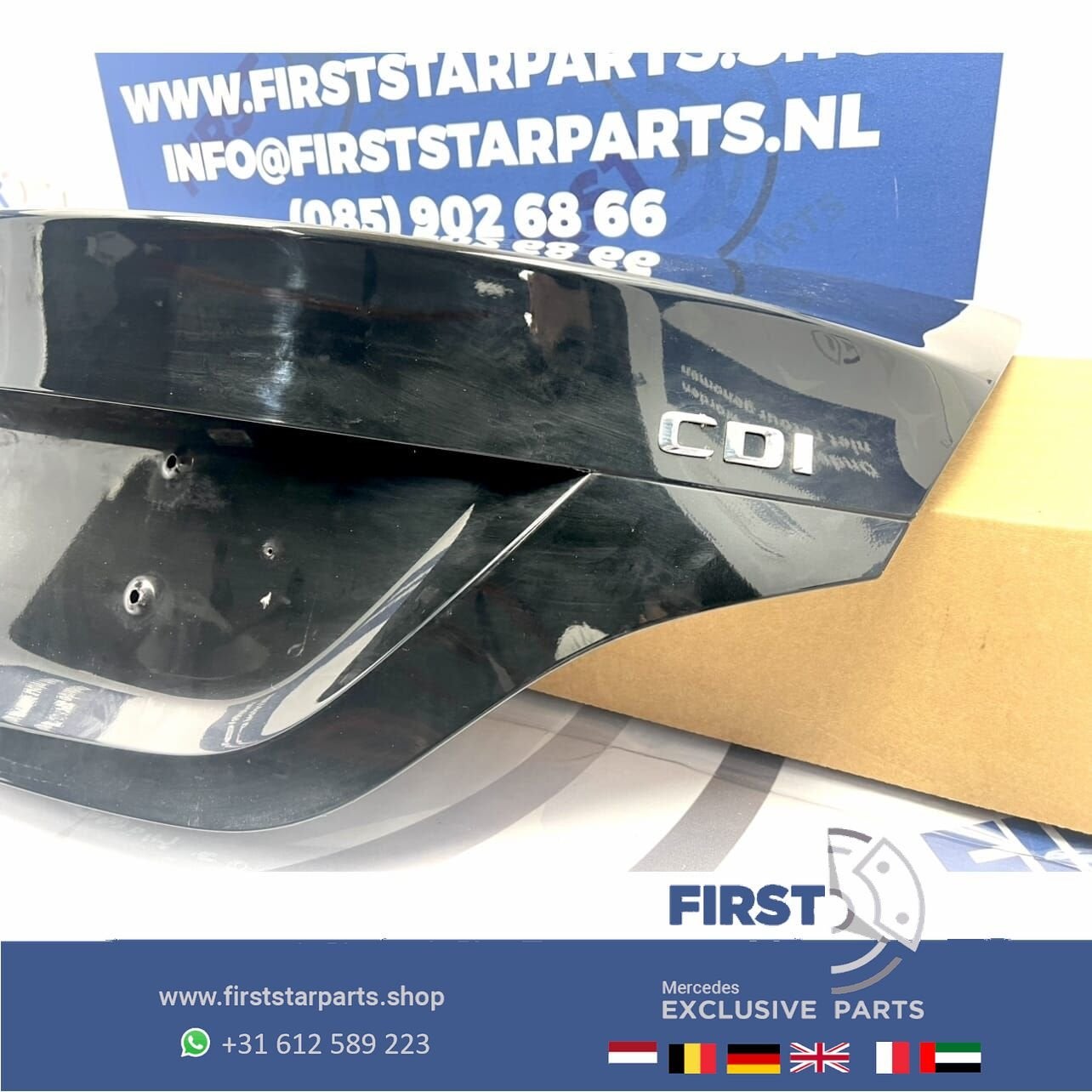 W117 C117 ACHTERKLEP ZWART CLA KLASSE SEDAN KOFFERKLEP W117, Auto-onderdelen, Gebruikt, -, Ophalen of Verzenden, -