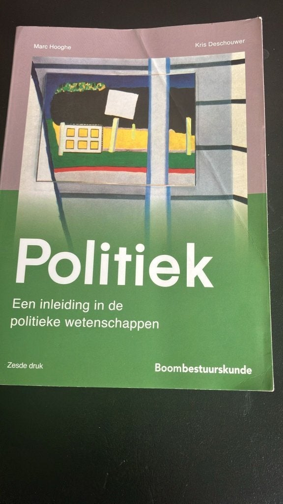 Politiek. Studieboek 1ste bachelor Communicatie UA, Enlèvement ou Envoi, Autres niveaux, Utilisé, Kris Deschouwer; Marc Hooghe