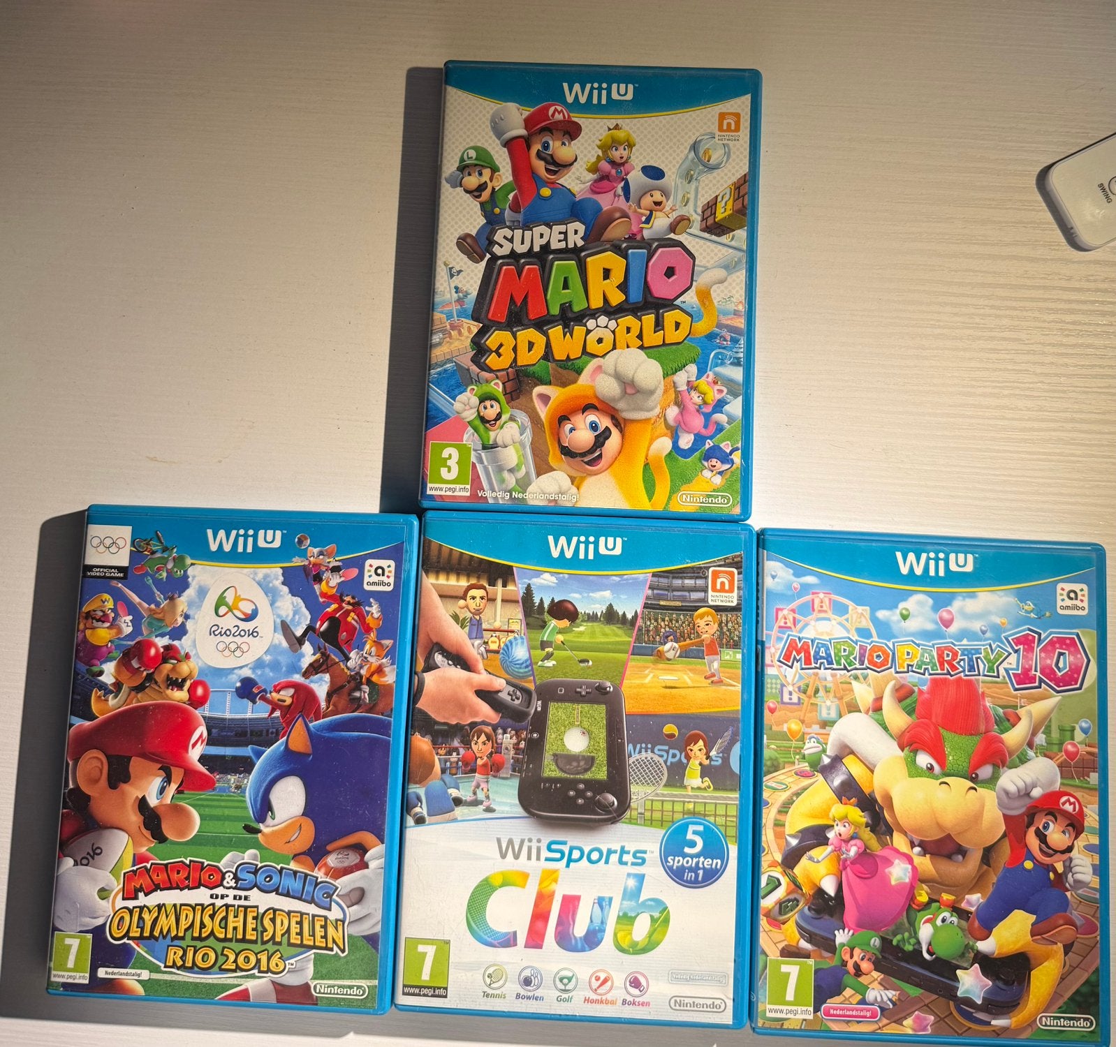 4 WII U spellen (nette staat), Verzenden, Gebruikt