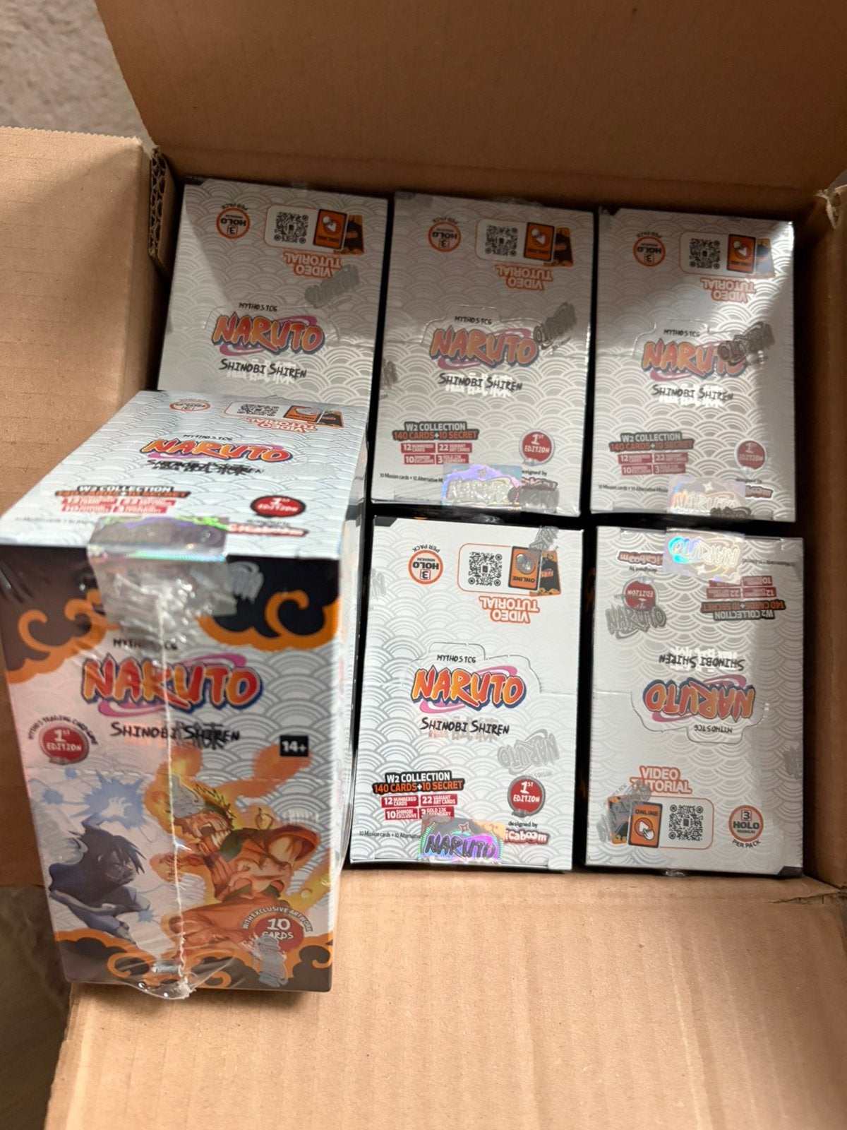 Naruto Mythos Set 2 Shinobi Shiren Booster Box 24 Packs 1st, Ophalen of Verzenden