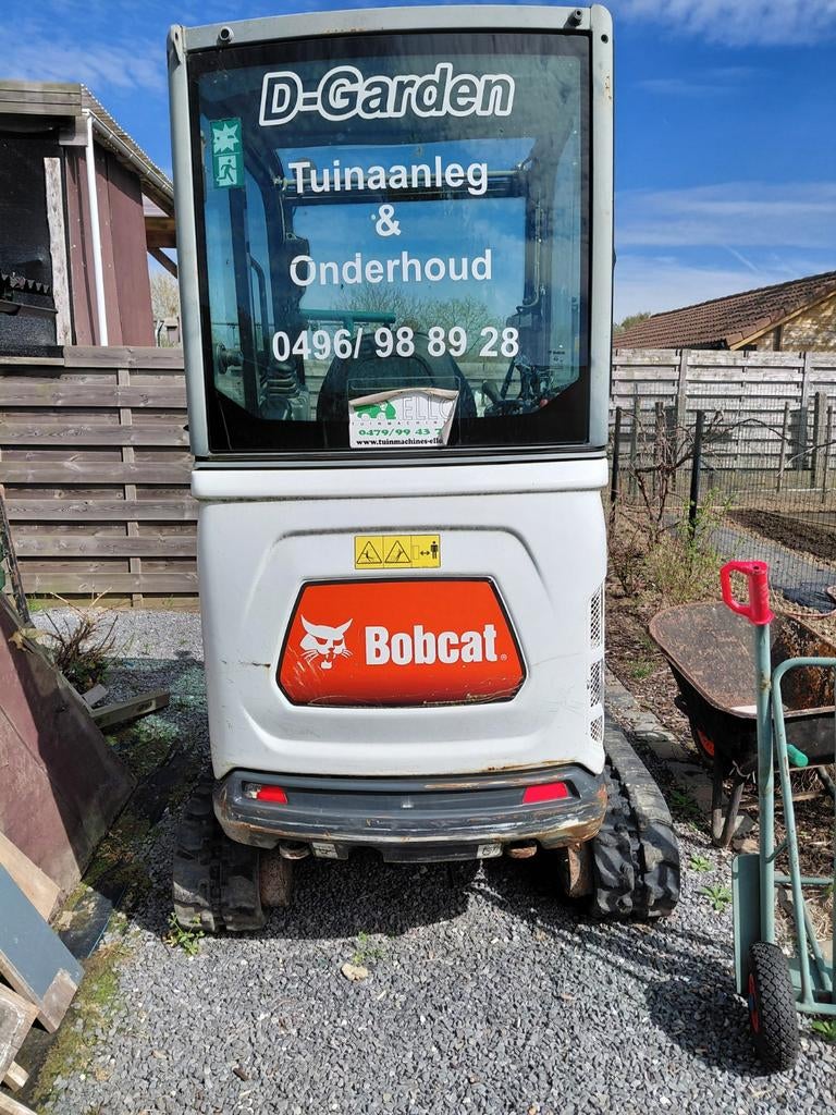 Graafmachine 1,7 T Merk bobcat, Enlèvement