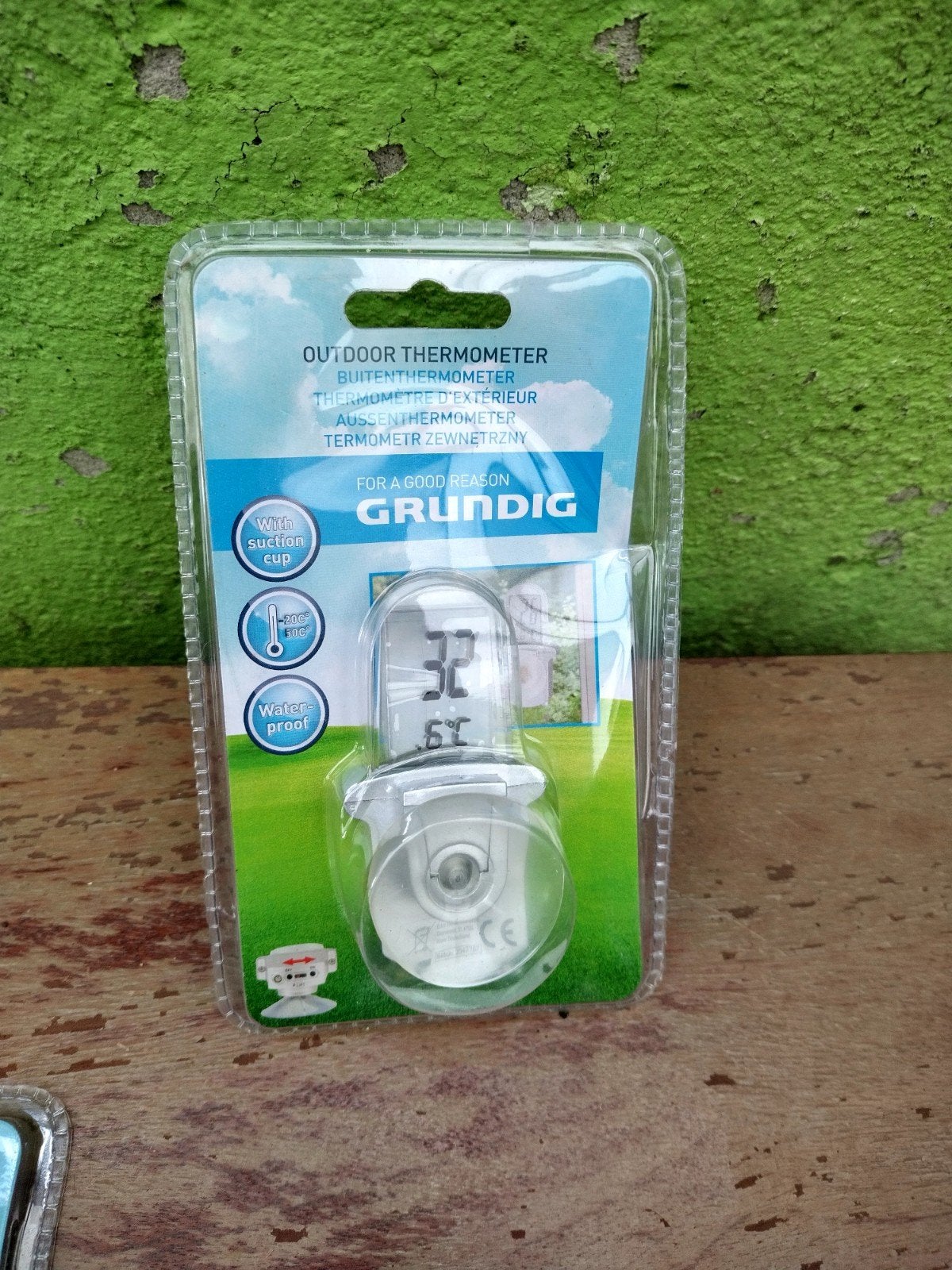 Buitenthermometer Grundig nieuw, Thermomètre d'extérieur, Enlèvement ou Envoi, Affichage numérique, Verre