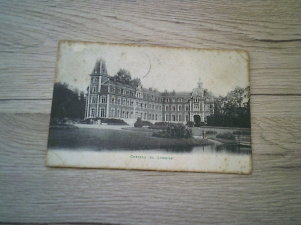LOMBISE: Château (taches brunes !!), Collections, Enlèvement ou Envoi, Avant 1920, Affranchie, Hainaut