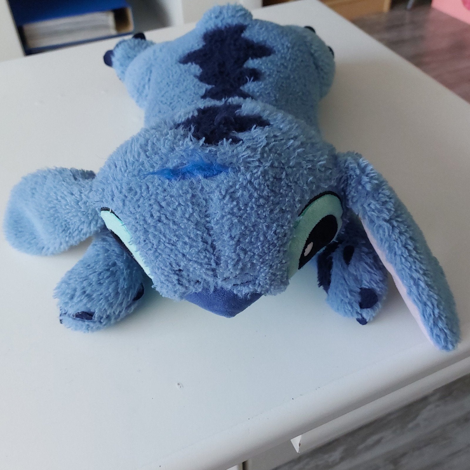 Grote liggende knuffel van Stitch. In goede staat, Ophalen, Gebruikt, Disney, Blauw