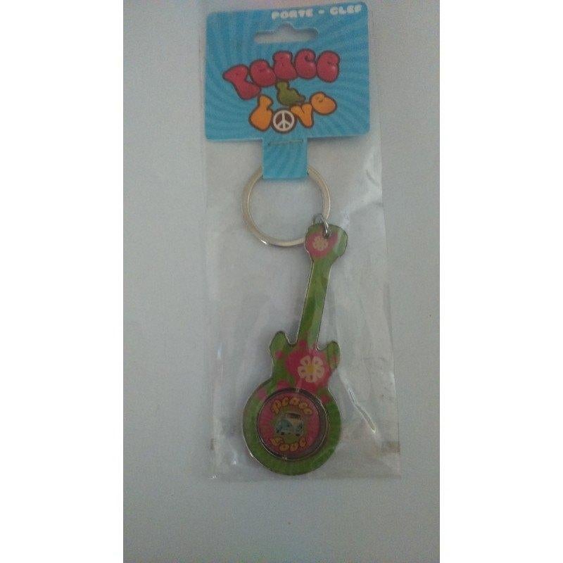 Porte clé guitare Peace & love N3, Enlèvement ou Envoi, Neuf, Autres types