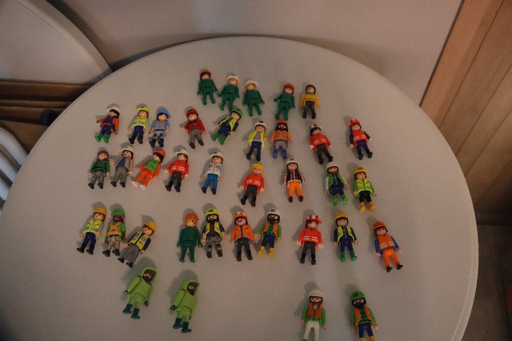 Playmobil bouwvakkers, figuurtjes en bouwplaats-accessoires, Ophalen