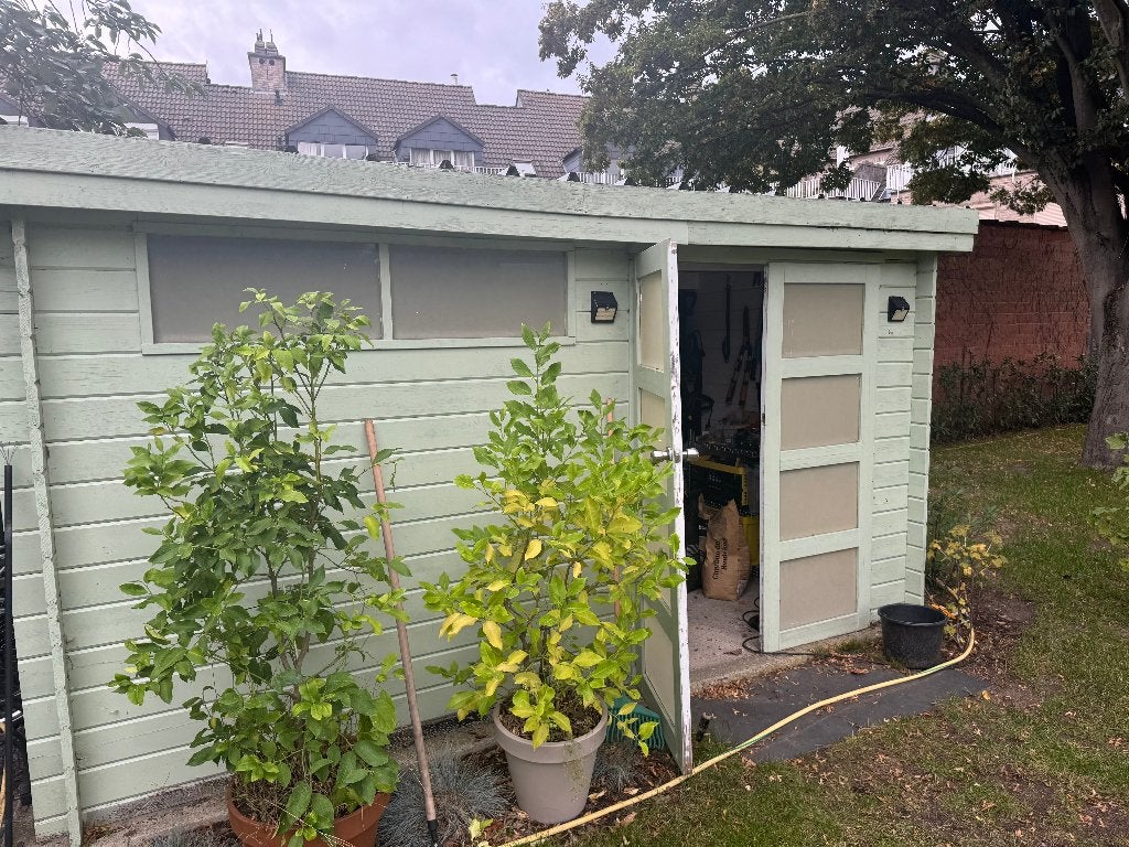 Tuinhuis 4x3, Ophalen, Gebruikt, Tuinhuis, 2 ramen