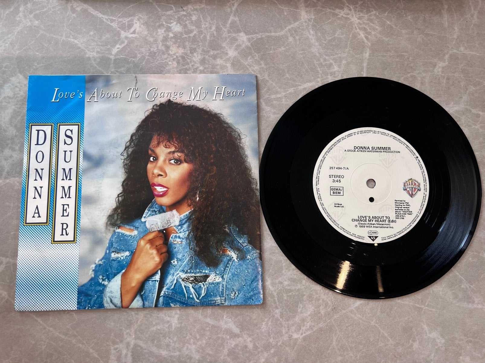 Vinyl 7" 45RPM Donna Summer, Ophalen of Verzenden, Gebruikt, 7 inch