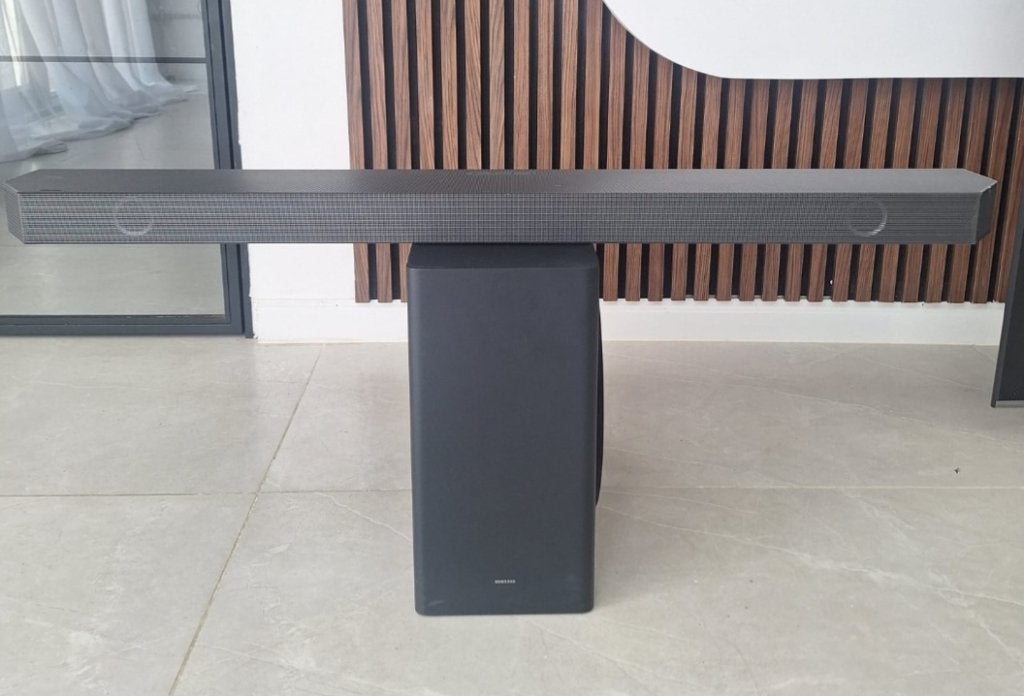 Televisie 75 inch, salontafel en 6 stollen, soundbar met sub, Audio, Tv en Foto, Televisies, Ophalen, OLED, 80 tot 100 cm, Zo goed als nieuw