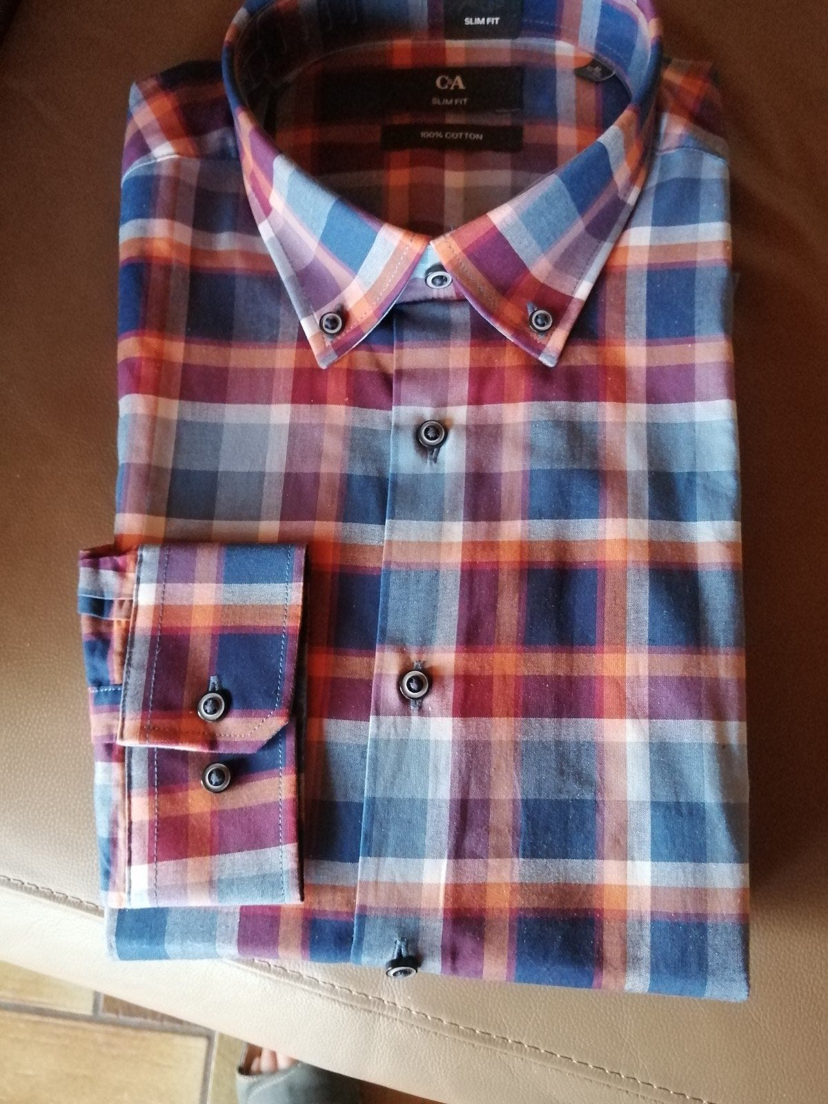 CHEMISE SLIM FIT taille M, Vêtements | Hommes, Grandes tailles, Enlèvement, Chemise