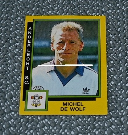 Panini Football 91 / RSC Anderlecht / Michel De Wolf, Verzamelen, Verzenden, Nieuw, Poster, Plaatje of Sticker