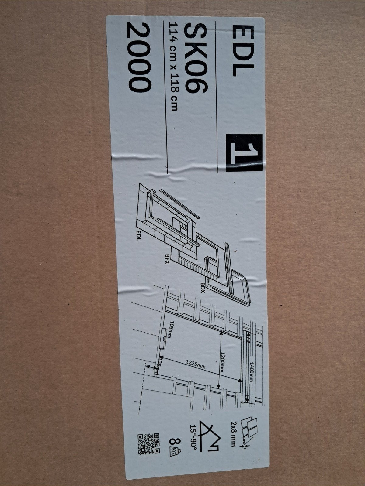 velux Edl SK06 2000, Enlèvement