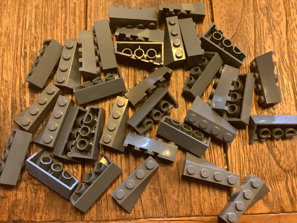 Lego wedges grijs 31 stuks / 541-7, Ophalen of Verzenden, Zo goed als nieuw, Losse stenen, Lego