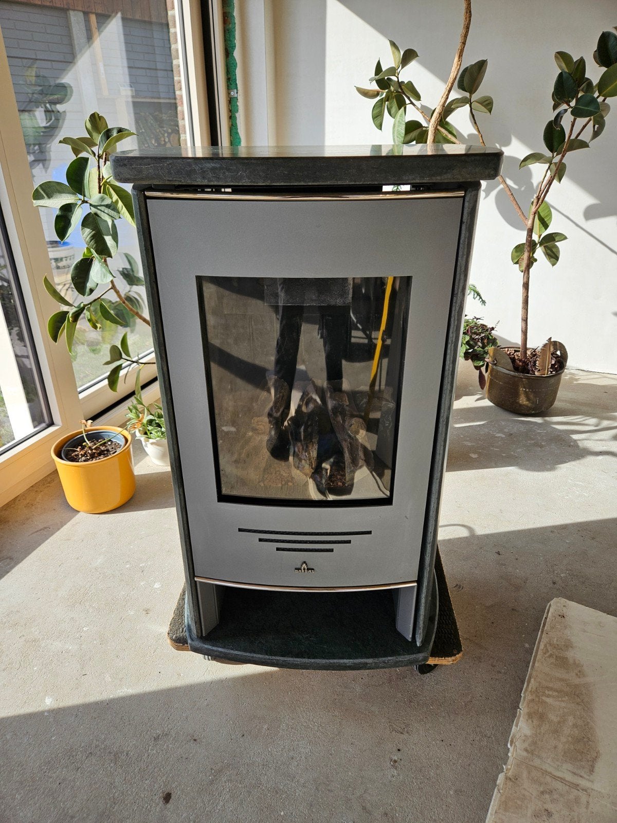 foyer au gaz Barbas en stéatite, Maison & Meubles, Enlèvement, Autoportant, Gaz, Utilisé