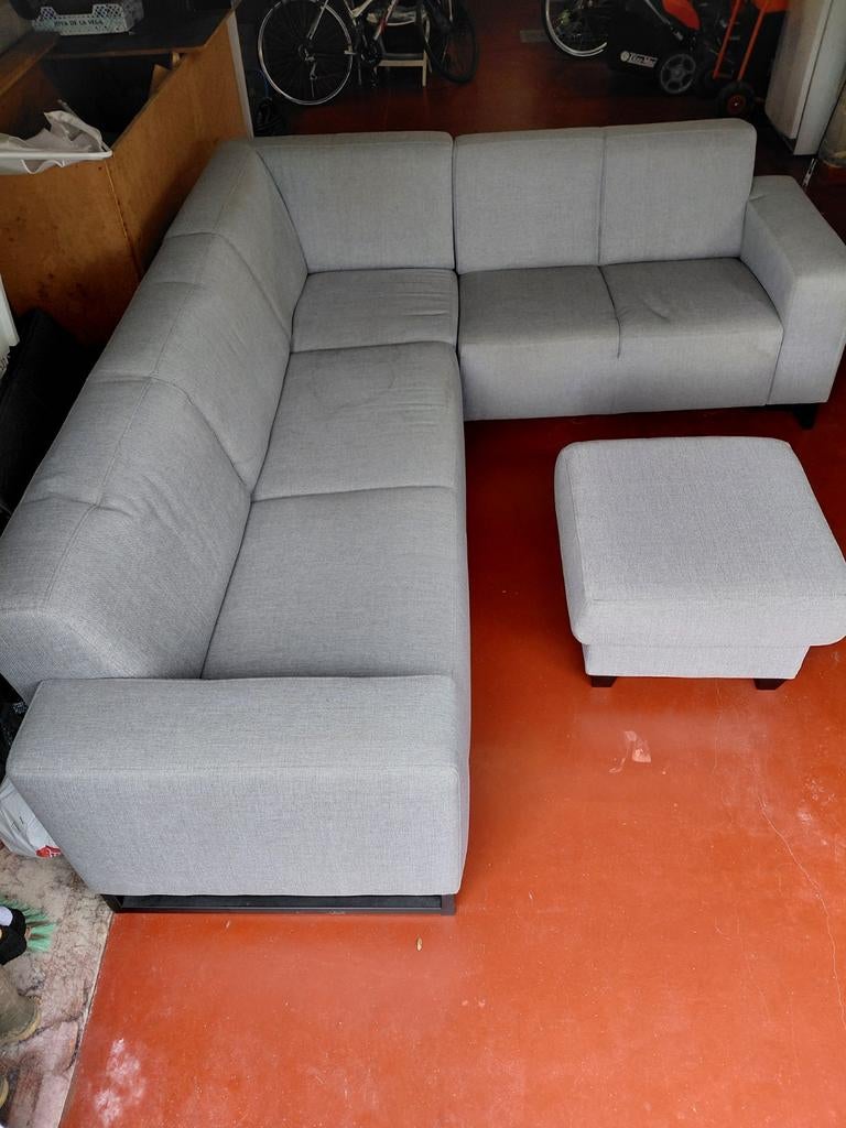 Zetel + poef, Huis en Inrichting, Ophalen