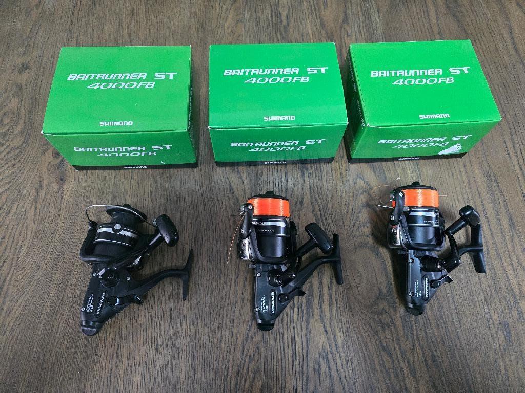 3 moulinets Shimano Baitrunner ST 4000FB, Enlèvement, Comme neuf, Canne à lancer