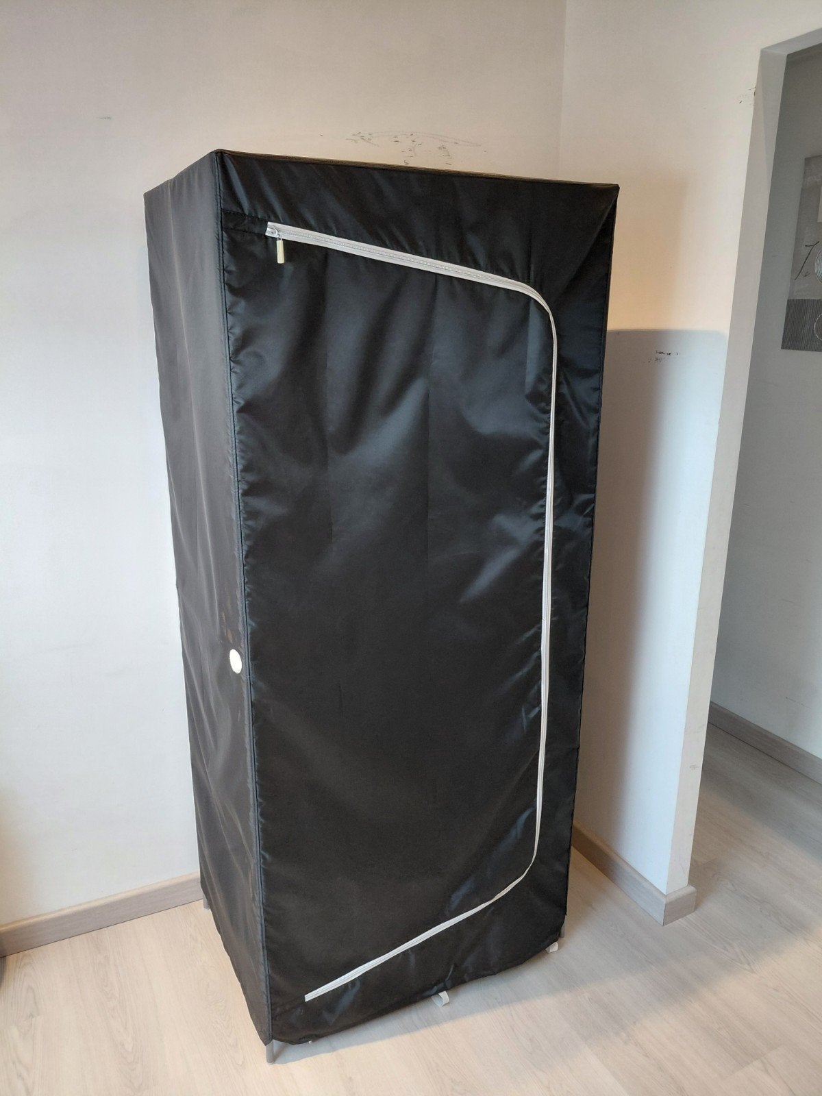 kledingrek met hoes ikea, Comme neuf, Rectangulaire, 75 à 100 cm, 150 à 200 cm