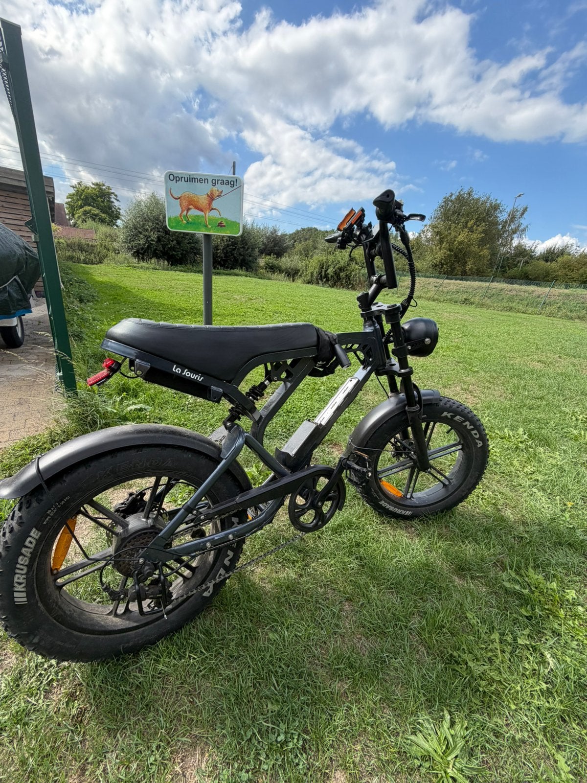 Fatbike v20 pro donker blauw, Ophalen, Gebruikt, 30 tot 50 km per accu