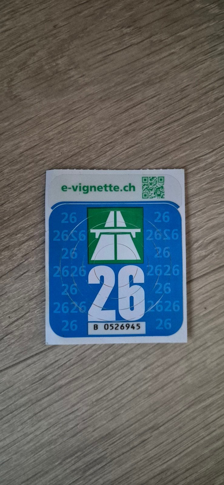 Zwitsers wegenvignet.